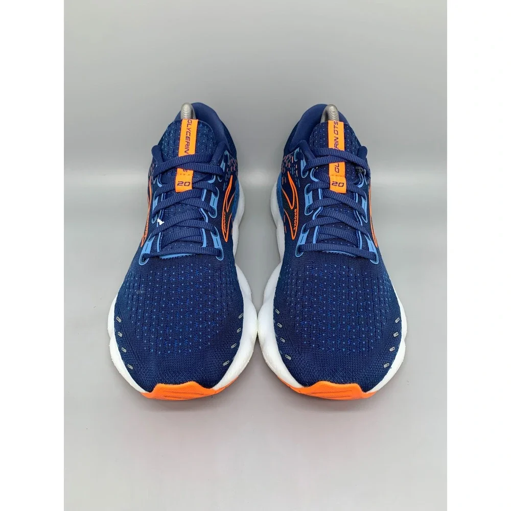 Brooks‎ Glycerin GTS 20 Blue Orange Running Shoes 1103832E444 Men's Sz 9 Wide